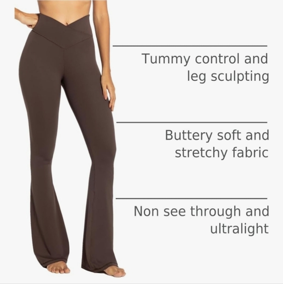 Brown High-Waisted Women's Pants - Picture 2 of 16